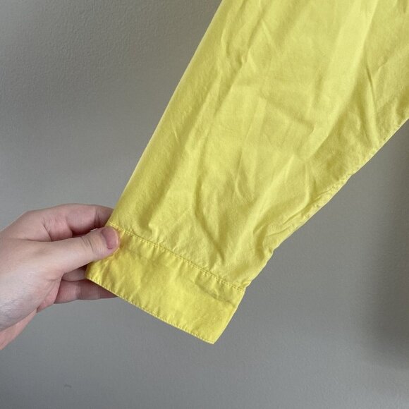 J.Jill Women XL Lemon Meringue Cotton Blend Long Sleeve Oversized Popover Tunic - Picture 5 of 11